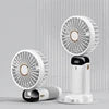 Mini Portable Fan Cute Design 3 Speed Personal Handheld fan and Desktop with Base Lightweight USB Rechargeable for Travel