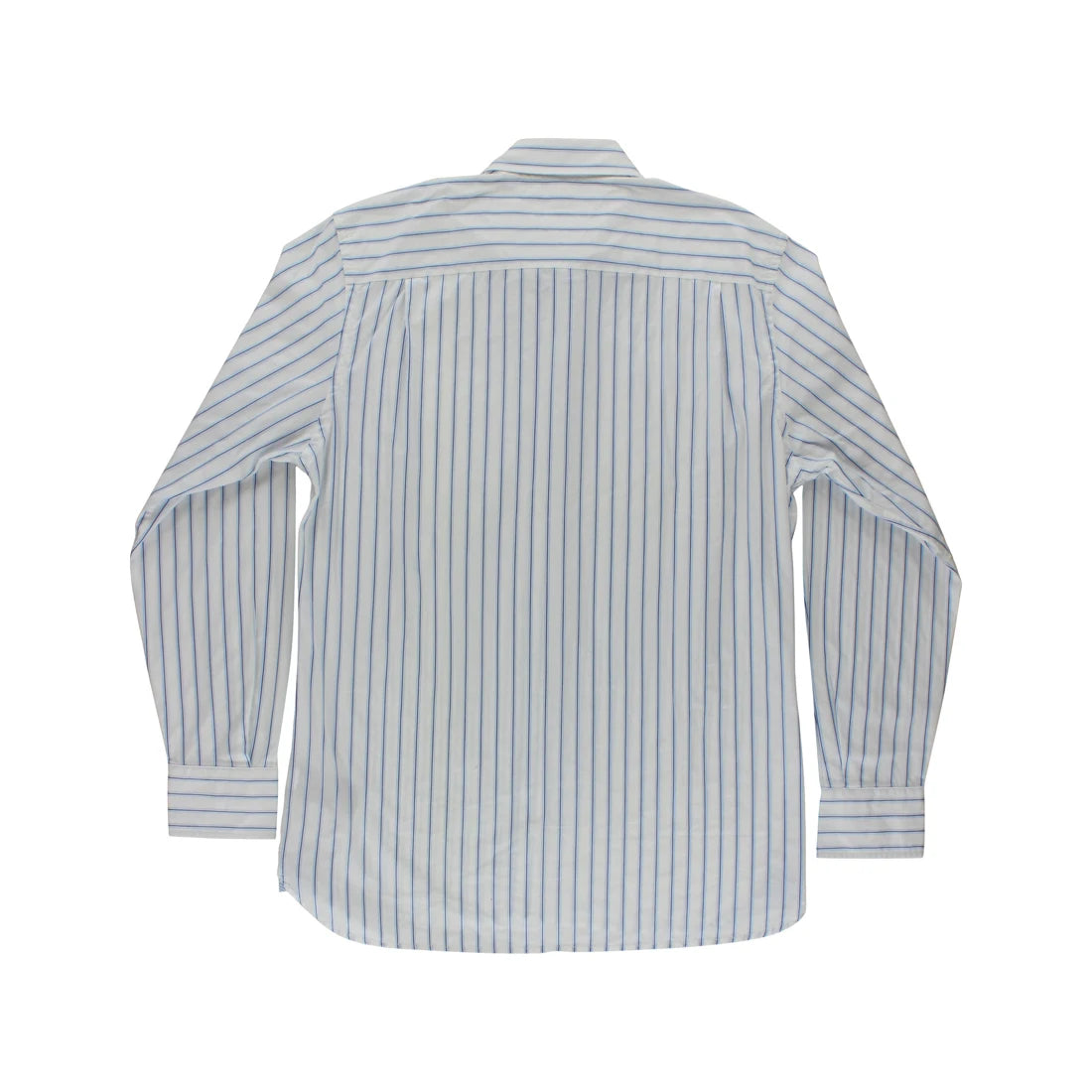 For for for Collar Striped Button-Down Mens Dress Shirts Color White/Blue | 100% Authentic Made in China