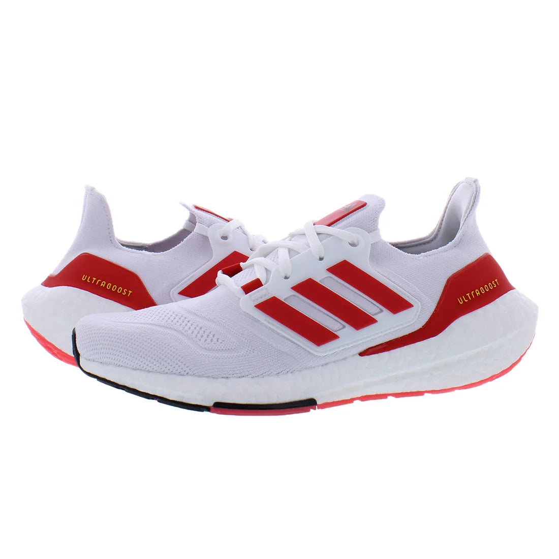 For Ultraboost 22 Men's Athletic Shoes Size 10 White/Red Genuine Leather Mesh Insole Breathable Spring/Summer Vietnam HP2485