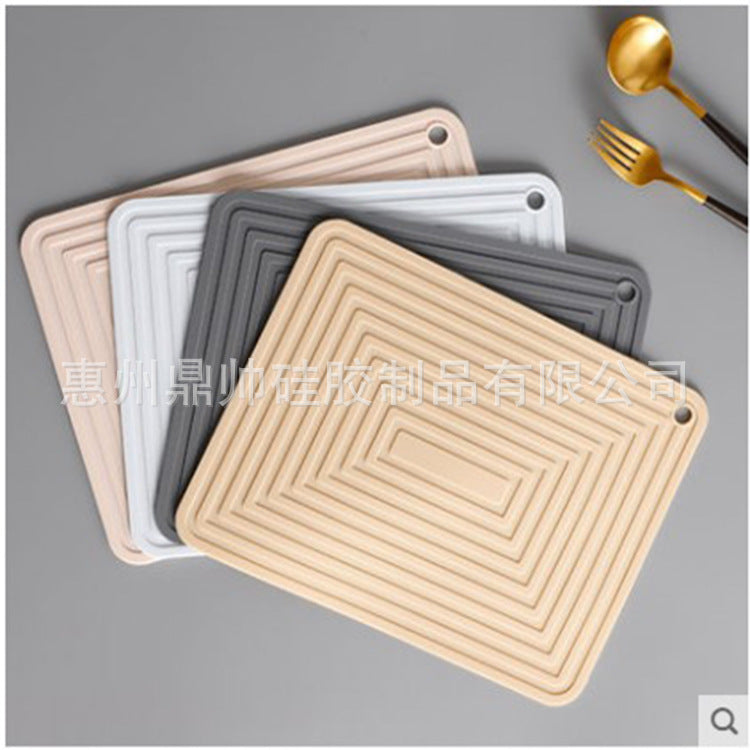 Large 29cm Silicone Pot Mat Square Thickeneded Insulation Mat Anti-Slip Corrugated Kitchen Table Casserole Mat Anti-Heat