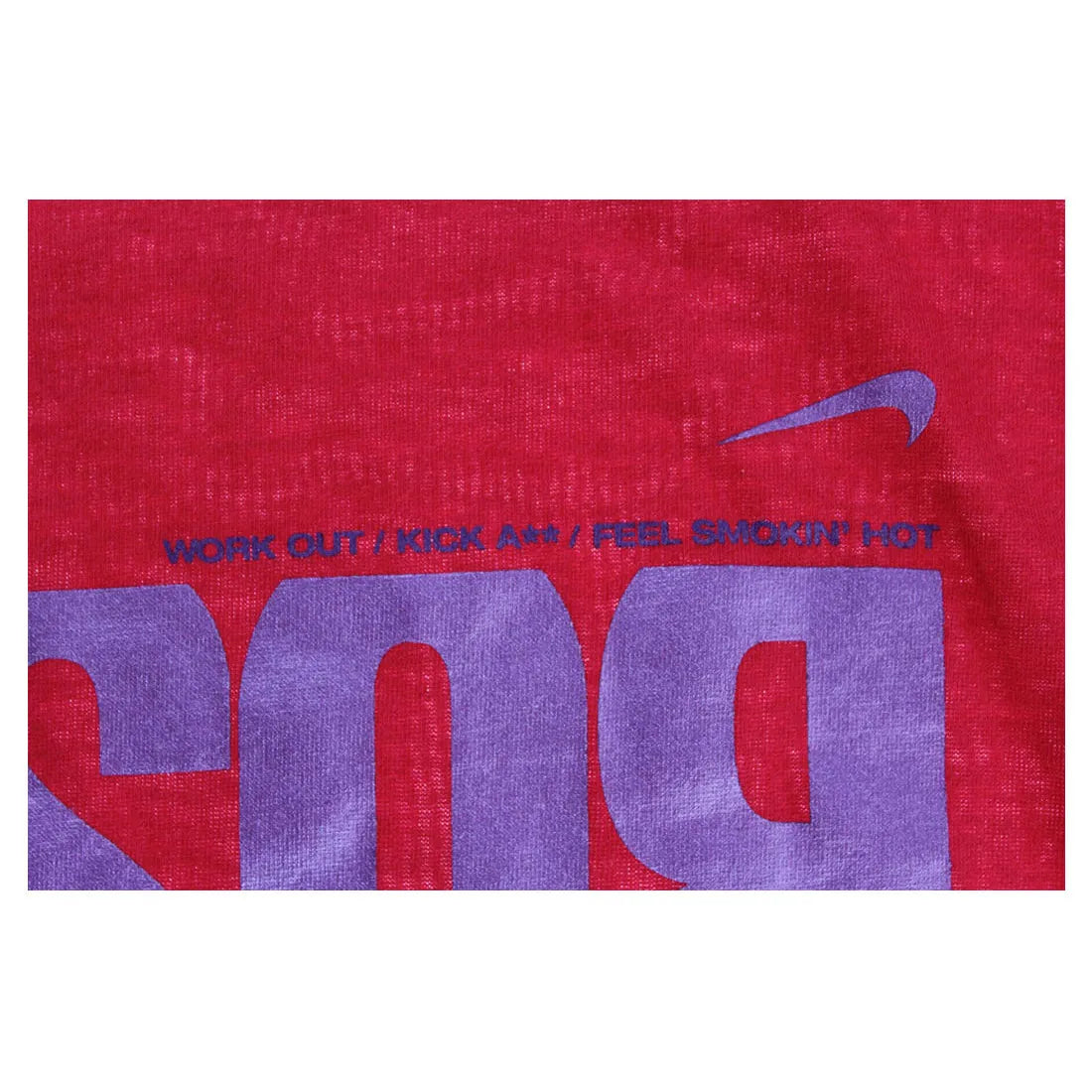 Nike 80's Like A Boss Womens Active Shirts & Tees Color: Red/Purple  100% Authentic
