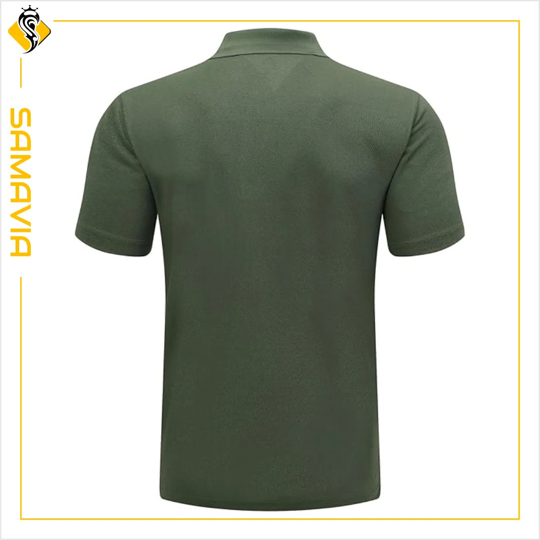Custom Embroidery & Print Cotton for Shirts for Men-Breathable Sports Style Anti-Wrinkle OEM Service Samavia Brand