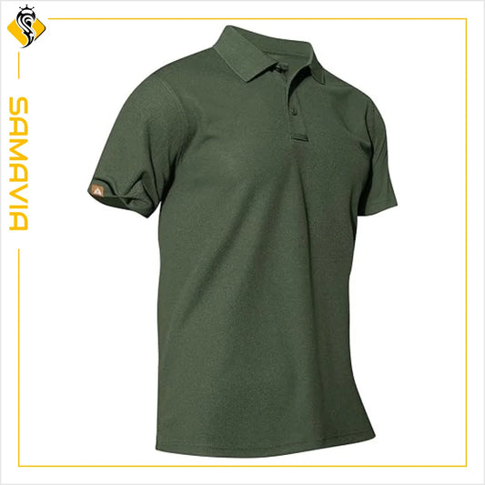 Custom Embroidery & Print Cotton for Shirts for Men-Breathable Sports Style Anti-Wrinkle OEM Service Samavia Brand