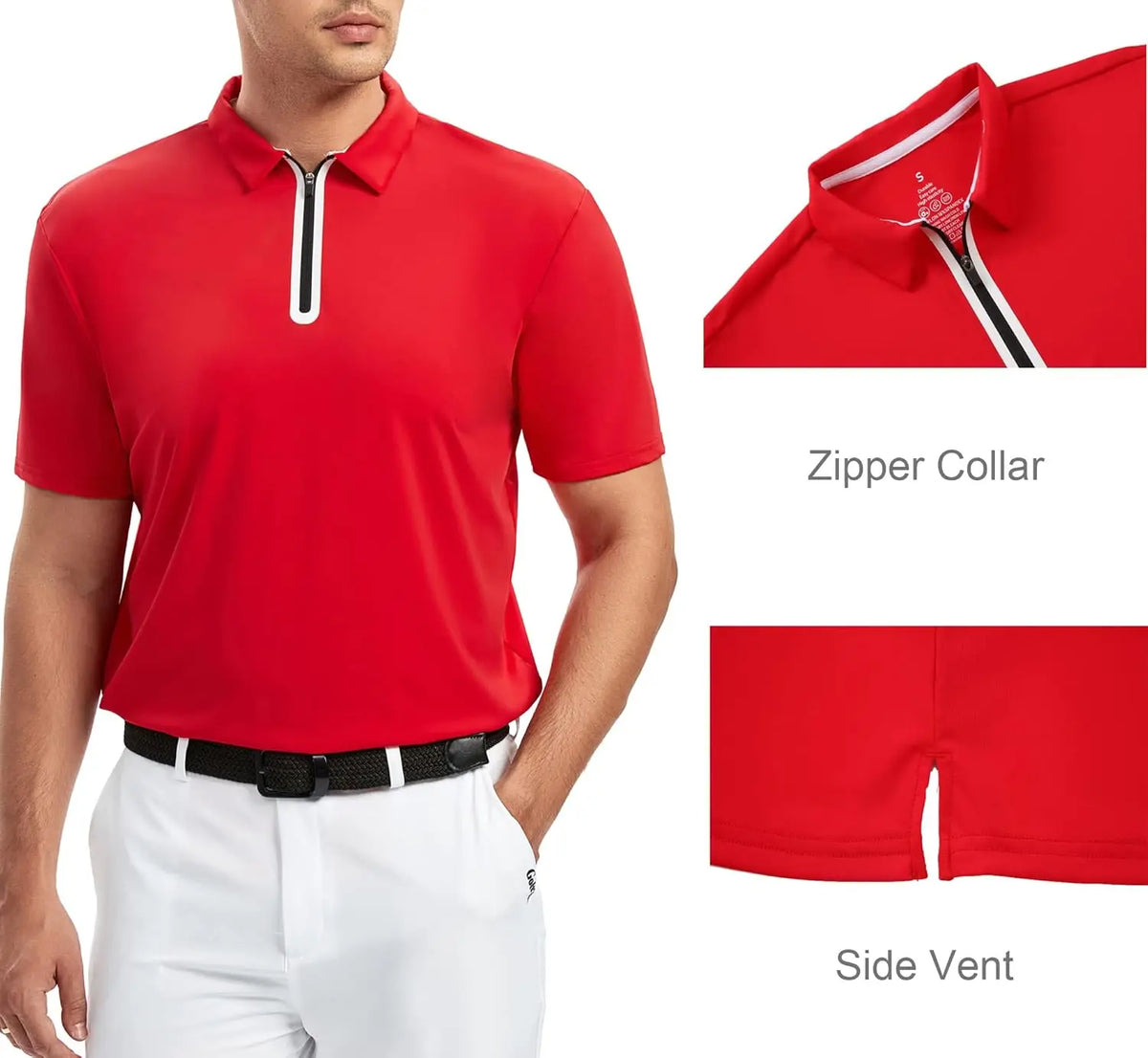 High Quality Unisex Golf Polo Shirts Moisture Wicking Quick Dry Short Sleeve Casual Polo Shirt with Customized Digital Printing