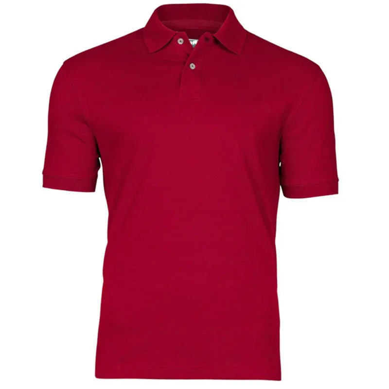 Custom 100% Polyester Knitted Men's Shirt Regular Fit Short Sleeve Solid Anti-Wrinkle Breathable Soft Touch Bespoke Apparel