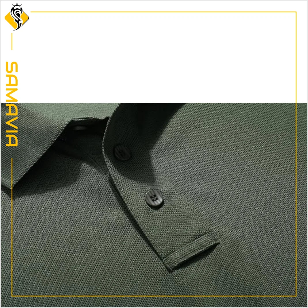 Custom Embroidery & Print Cotton for Shirts for Men-Breathable Sports Style Anti-Wrinkle OEM Service Samavia Brand
