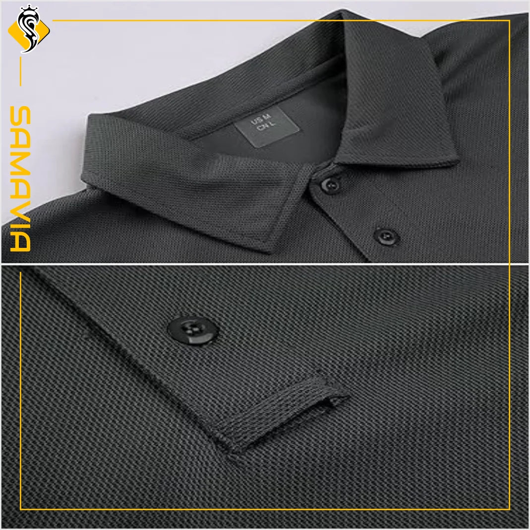 Custom Embroidery & Print Cotton for Shirts for Men-Breathable Sports Style Anti-Wrinkle OEM Service Samavia Brand