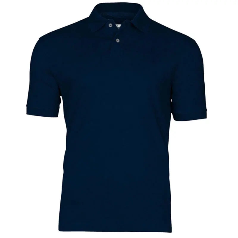 Custom 100% Polyester Knitted Men's Shirt Regular Fit Short Sleeve Solid Anti-Wrinkle Breathable Soft Touch Bespoke Apparel