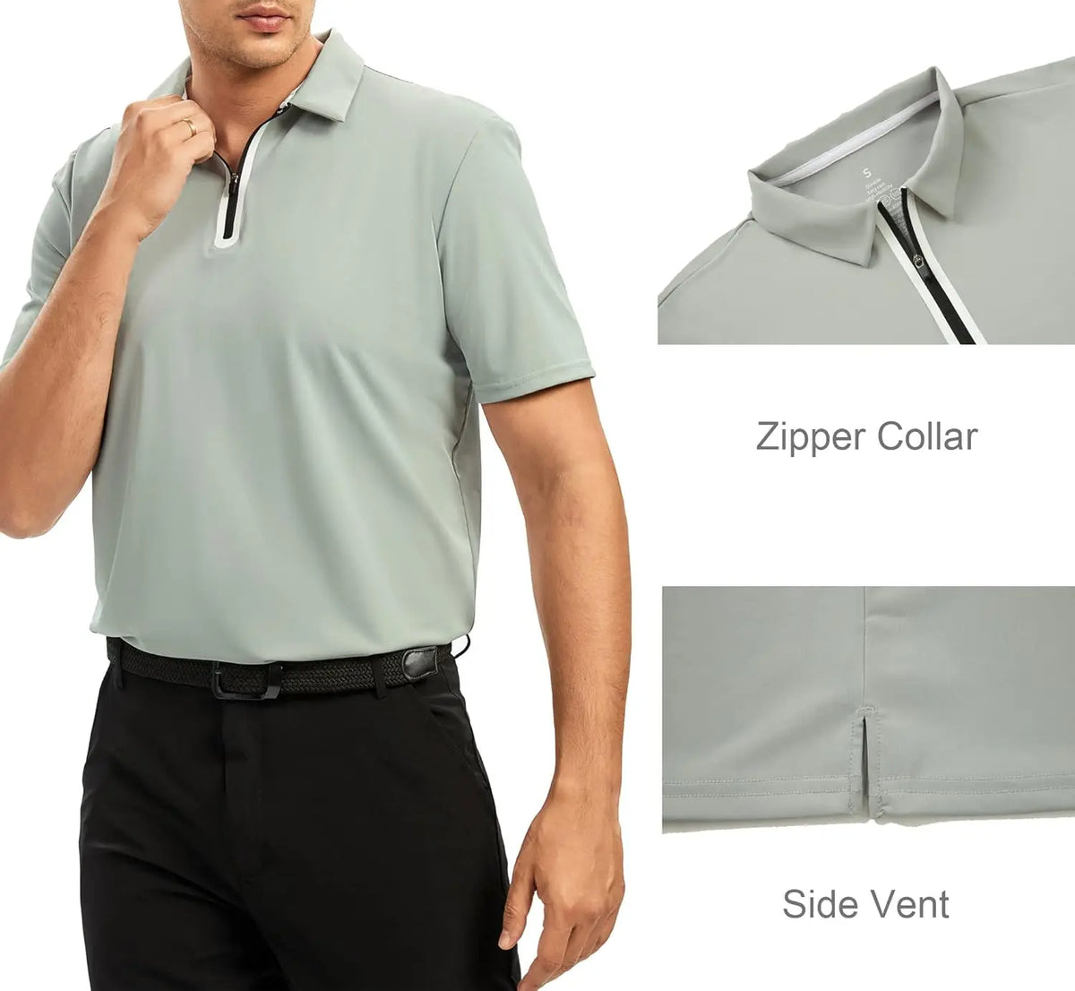 High Quality Unisex Golf Polo Shirts Moisture Wicking Quick Dry Short Sleeve Casual Polo Shirt with Customized Digital Printing
