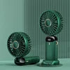 Mini Portable Fan Cute Design 3 Speed Personal Handheld fan and Desktop with Base Lightweight USB Rechargeable for Travel