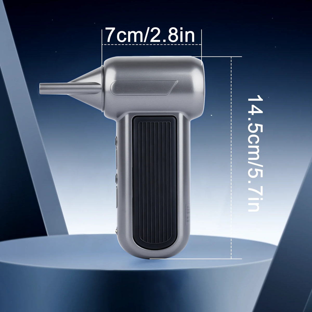 Turbo Jet Fan Blower Violent Fan Compressed Air Duster Car Vacuum Cleaner for Car Home Home 52m/s Wind Speed 2000mah*2 Battery