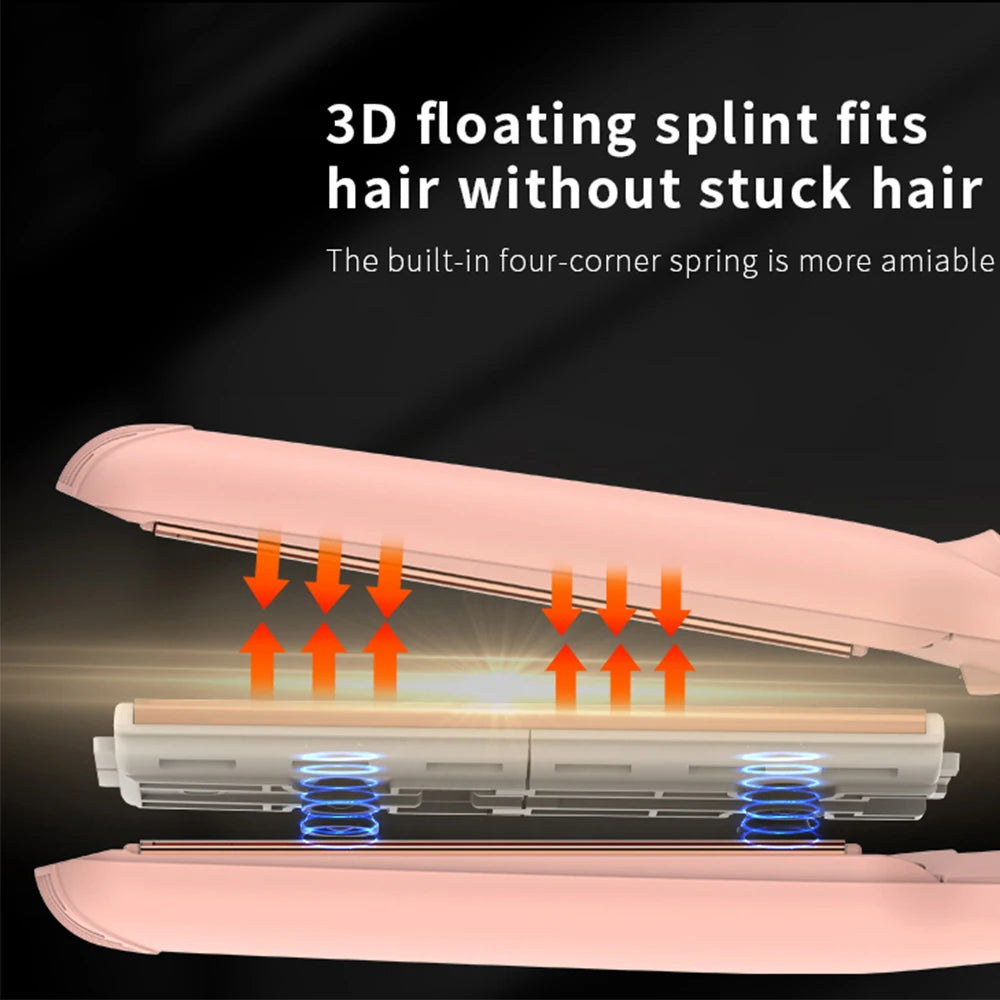 Ulelay Professional Infrared Hair Curler Straightener 480F Titanium MCH Fast Heating Flat Iron Negative Ion Electric Custom