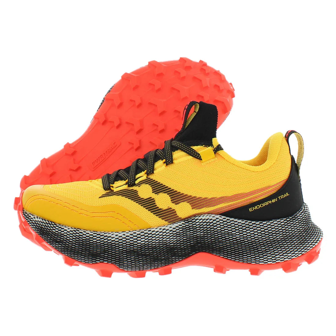 Saucony Endorphin Trail Womens Shoes Color: Vizigld/Vizired | 100% Authentic