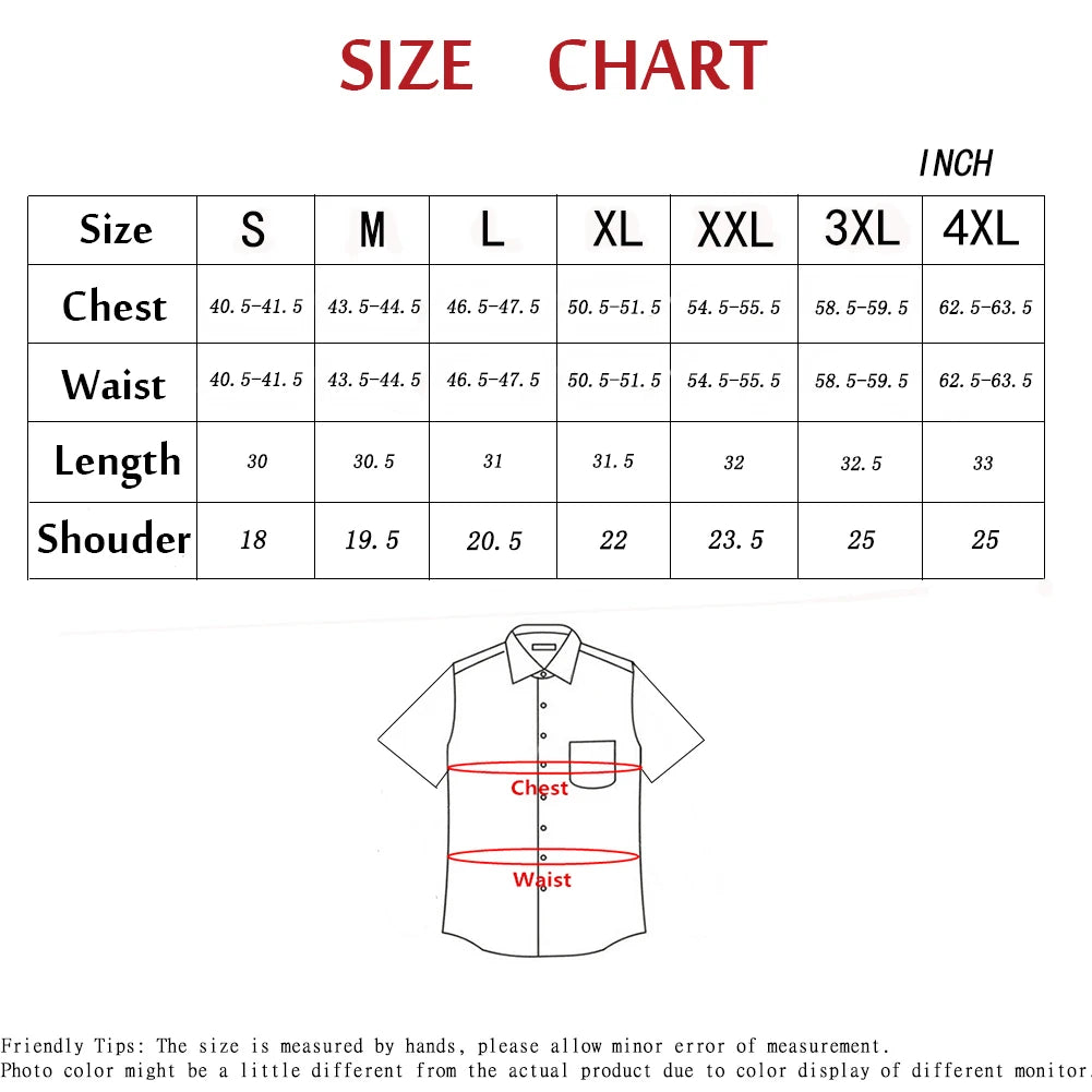Men Pearl Snap Short Sleeve Western Cowboy Shirt Plaid Pattern with Buttons Two Front Pockets