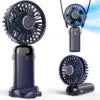2026 New USB Handheld Fan Portable Mini Fan Charging Foldable Electric Fan for Office Student Car Outdoor Use Perfect Gift