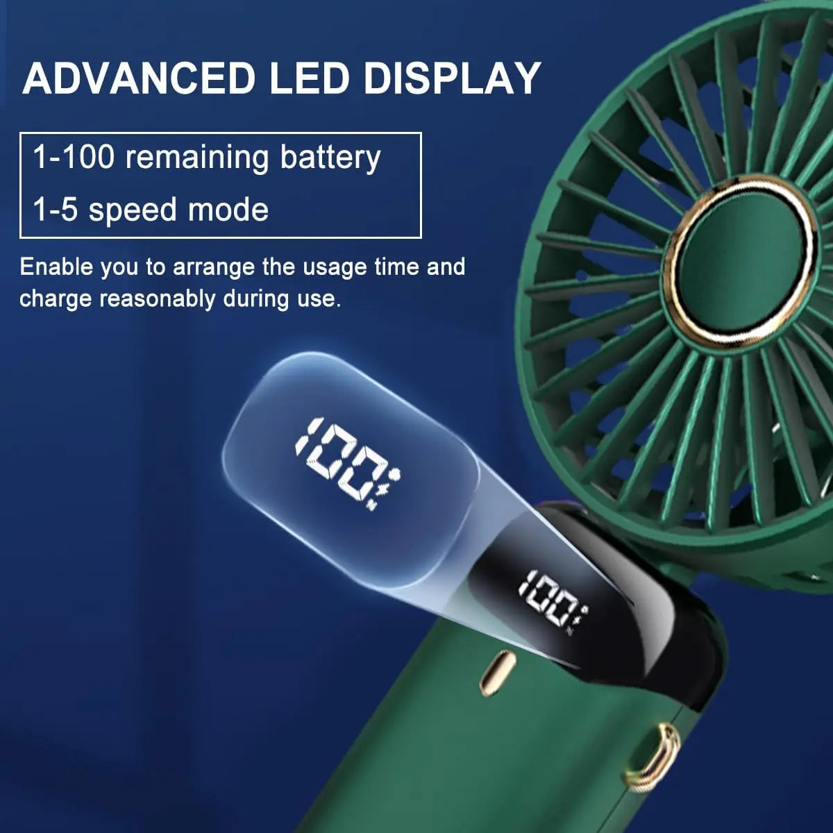 2026 New USB Handheld Fan Portable Mini Fan Charging Foldable Electric Fan for Office Student Car Outdoor Use Perfect Gift