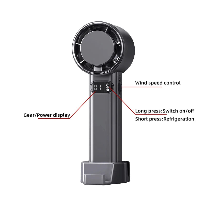 New Handheld Cold Compress Fan Student Outdoor Portable Mini Cold Compress Desktop Mini Handheld Fan