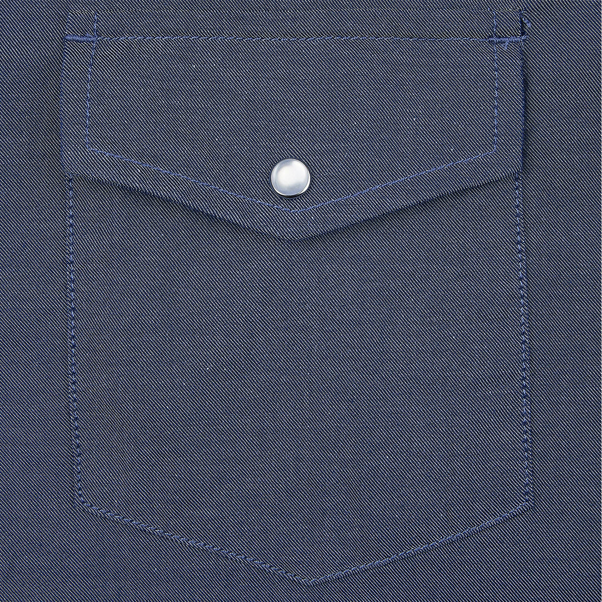 Mens Denim Western Cowboy Causal Pearl Snap Button up Short Sleeve Regular Fit Shirts