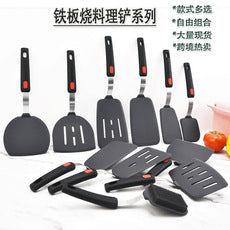 Silicone Cooking Utensils Teppanyaki Cooking Shovel Non-stick Pan Silicone Pancake Yazi Shovel Cross-border Hot Sale