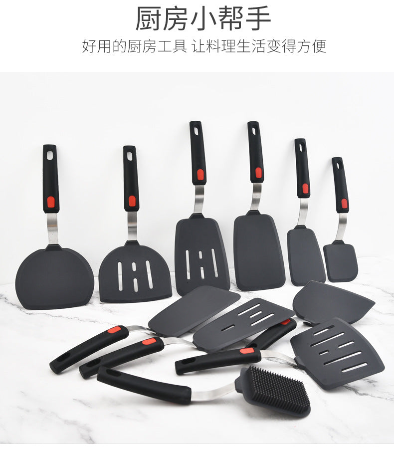 Silicone Cooking Utensils Teppanyaki Cooking Shovel Non-stick Pan Silicone Pancake Yazi Shovel Cross-border Hot Sale