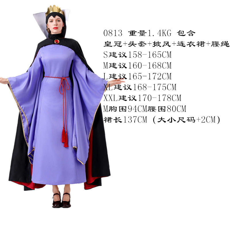 Halloween Adult Fairy Tale Cinderella Cinderella Long Dress Sleeping Beauty Le Pei Long Hair Princess Dress Stage Performance Costume