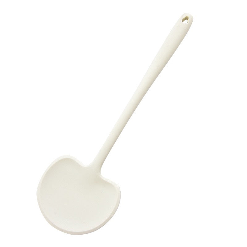 New Silicone Spatula for Home Use, Non-Stick, High-Temperature Resistant Kitchen Utensil, Soup Spoon, Mushroom Stir-Fry Spatula, Frying Spoon, Kitchen Tool