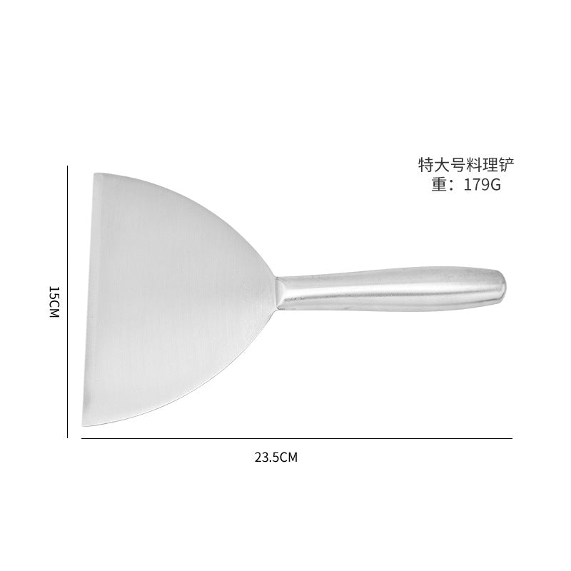 in stock Kitchen Japanese Cuisine Shovel Fried Steak Steak Grilled Shovel Stainless Steel Hollow Handle Pot Shovel Fried Teppanyaki Shovel