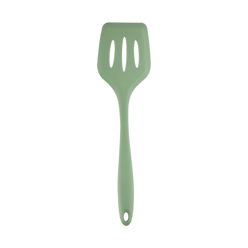 Acura Green Silicone Kitchenware Non-stick Cookware with Spade and Spoon Set Easy to Clean Kitchen Silicone Heat-resistant Kitchenware Five-piece Set