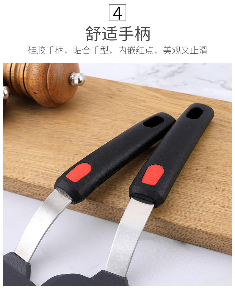 Silicone Cooking Utensils Teppanyaki Cooking Shovel Non-stick Pan Silicone Pancake Yazi Shovel Cross-border Hot Sale