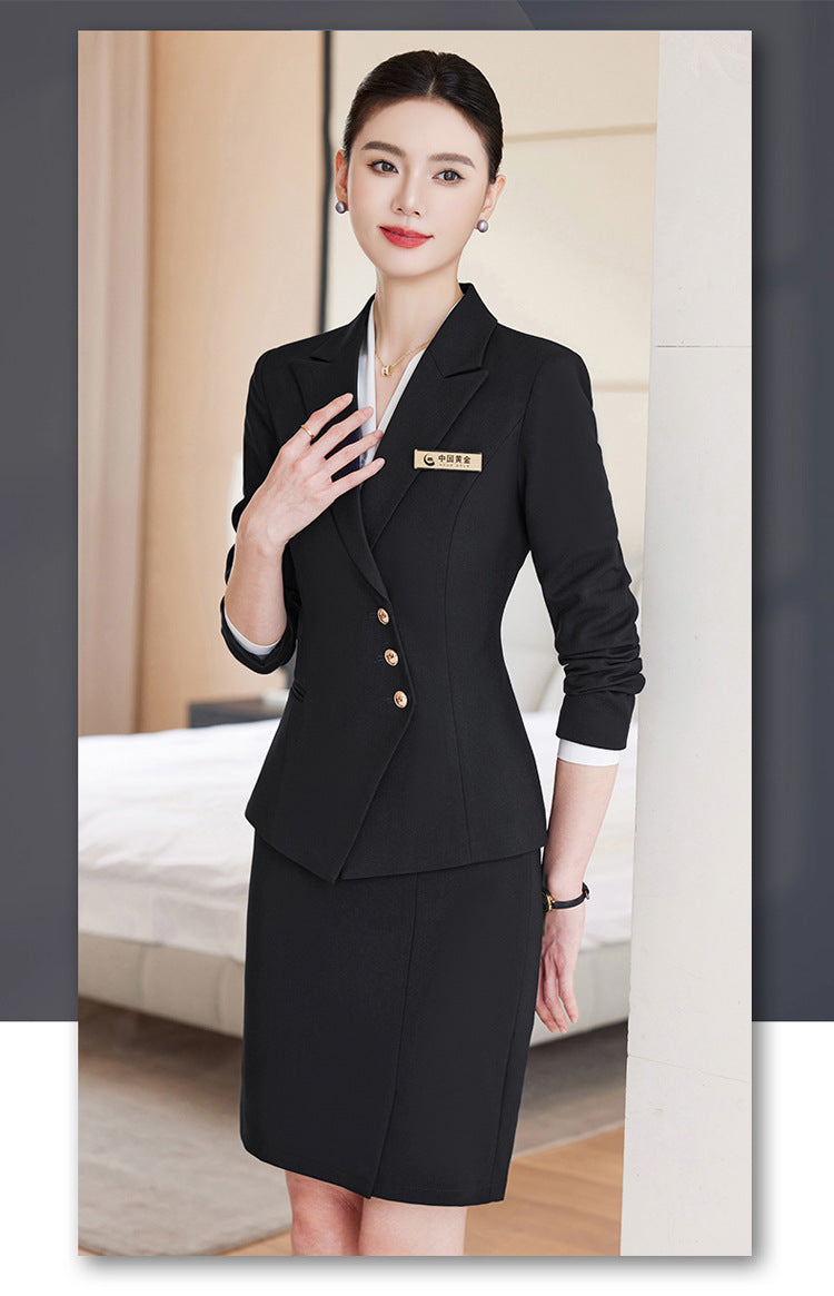 Professional Suit Pants for Women, Autumn Jewelry Store Front Desk Reception Work Uniform, Medical Beauty Club, Beauty Salon Secretary Workwear