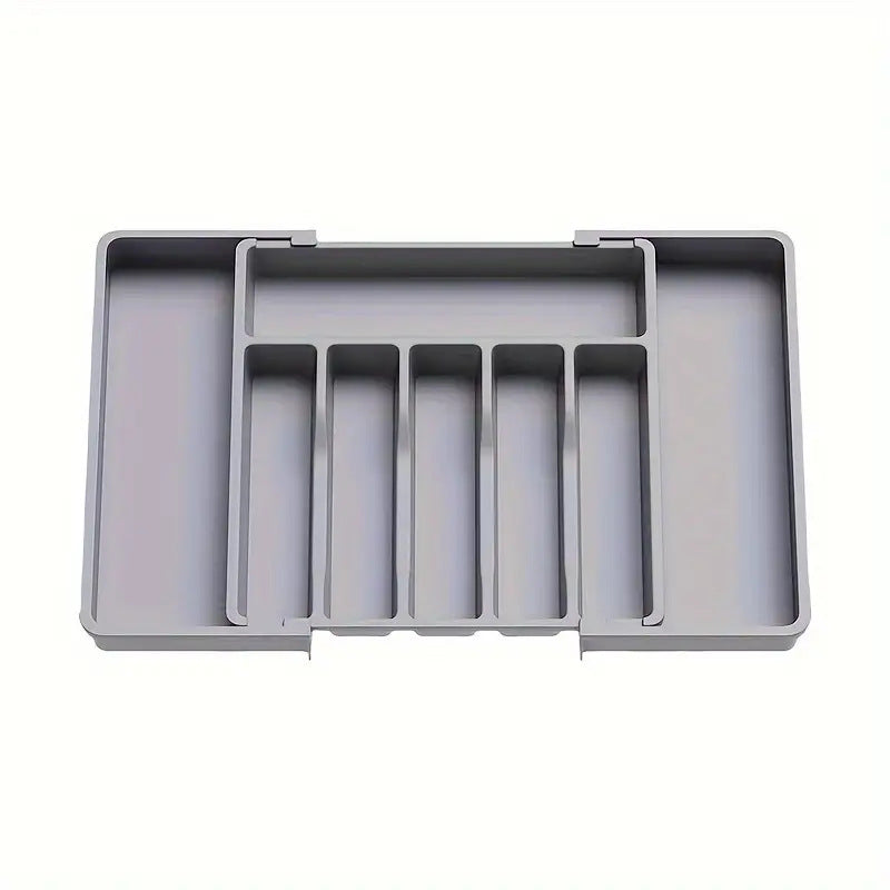 TEMU Cross-border New Expandable Utensil Tray Extended Tableware Storage Box Home Amazon