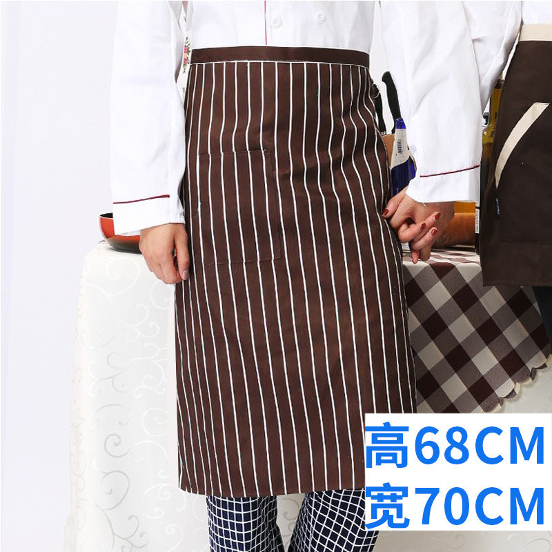 Chef work clothes apron half-length men's and women's hotel restaurant restaurant kitchen catering business special half-waist