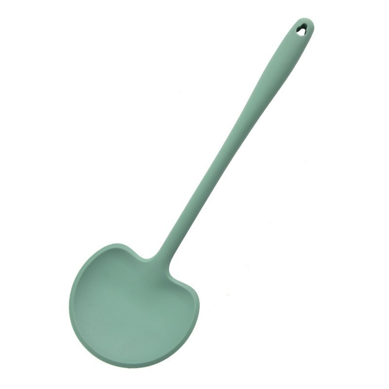 New Silicone Spatula for Home Use, Non-Stick, High-Temperature Resistant Kitchen Utensil, Soup Spoon, Mushroom Stir-Fry Spatula, Frying Spoon, Kitchen Tool