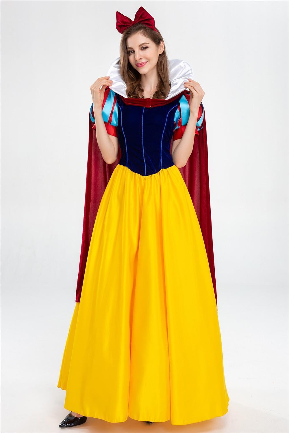 Halloween Adult Fairy Tale Cinderella Cinderella Long Dress Sleeping Beauty Le Pei Long Hair Princess Dress Stage Performance Costume