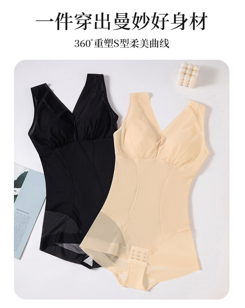 "Patented Products" Body Shaping Jumbo with Chest Pad Belly Tight Waist Beauty Women's Underwear Shaping Thin Hip-lifting
