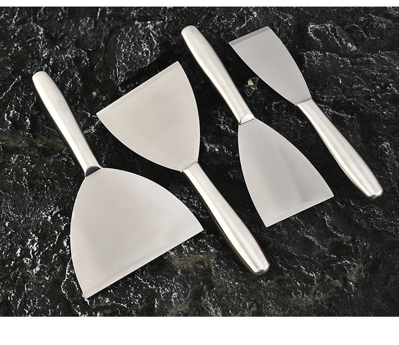 in stock Kitchen Japanese Cuisine Shovel Fried Steak Steak Grilled Shovel Stainless Steel Hollow Handle Pot Shovel Fried Teppanyaki Shovel