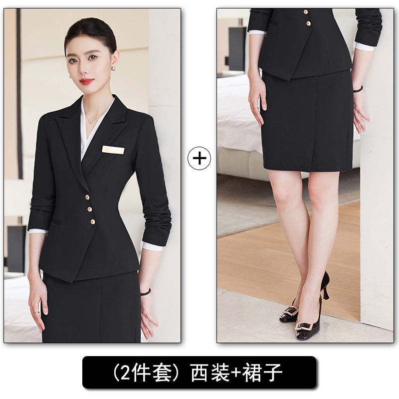 Professional Suit Pants for Women, Autumn Jewelry Store Front Desk Reception Work Uniform, Medical Beauty Club, Beauty Salon Secretary Workwear