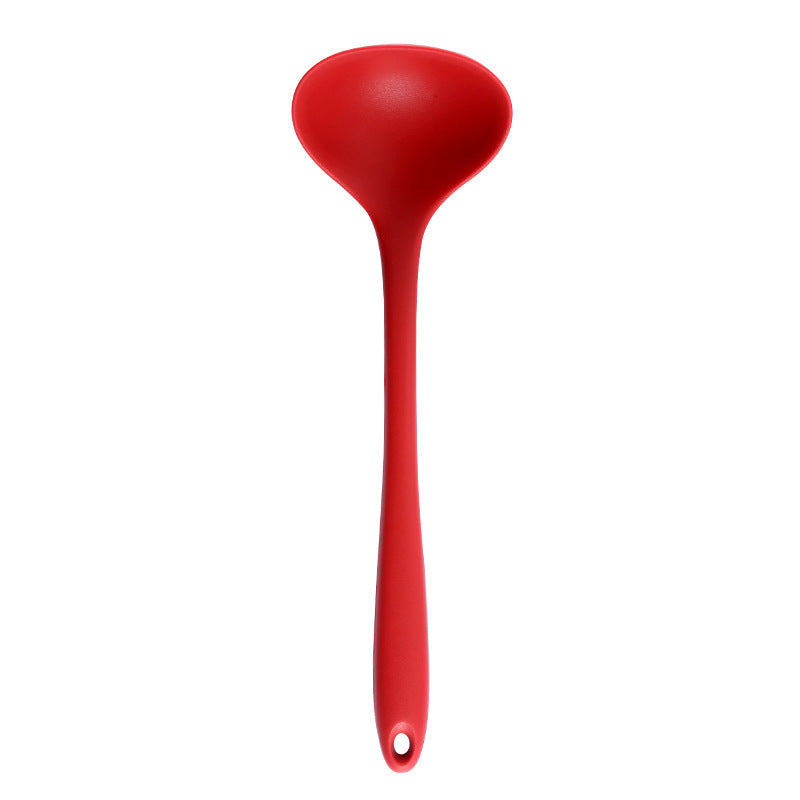 In-Stock Two-Color Silicone Kitchen Utensils, Kitchen Supplies That Won'T Damage Pots, Easy to Clean, Strainer, Soup Spoon, Spatula Set, Non-Stick Pan