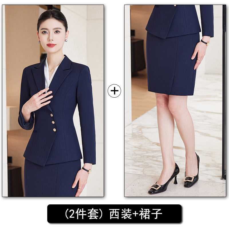 Professional Suit Pants for Women, Autumn Jewelry Store Front Desk Reception Work Uniform, Medical Beauty Club, Beauty Salon Secretary Workwear