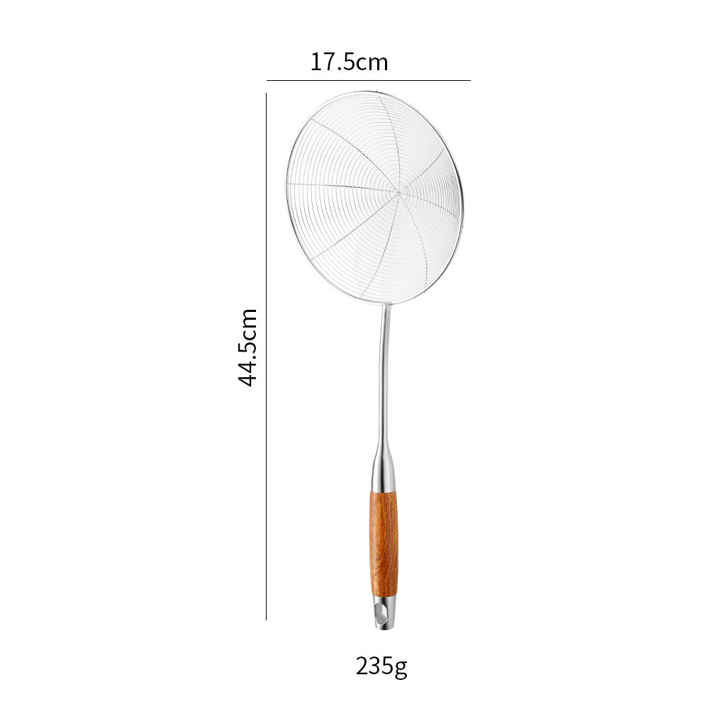 Cross-Border Kitchenware 316 Stainless Steel Spatula for Cooking Household Soup Spoon Rosewood Handle Spatula Kitchen Utensils Frying Spoon