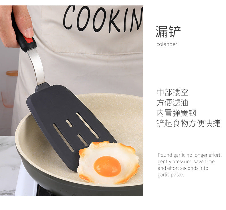 Silicone Cooking Utensils Teppanyaki Cooking Shovel Non-stick Pan Silicone Pancake Yazi Shovel Cross-border Hot Sale