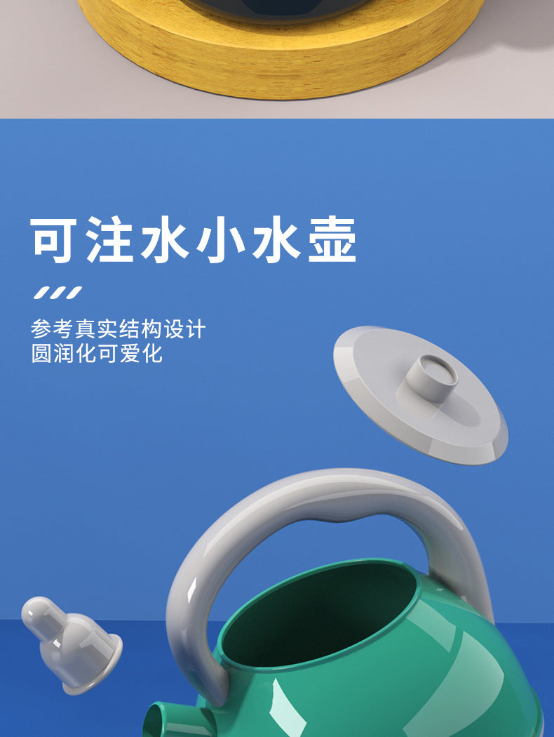 [Cross-border Exclusive] Simulation Kitchenette Cooking Kitchenware suit Fruit Chicing Music Cooking Induction Cooker to play house