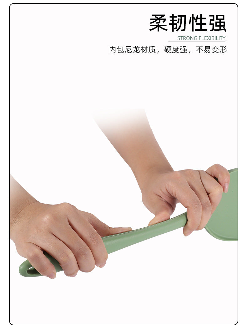 Acura Green Silicone Kitchenware Non-stick Cookware with Spade and Spoon Set Easy to Clean Kitchen Silicone Heat-resistant Kitchenware Five-piece Set