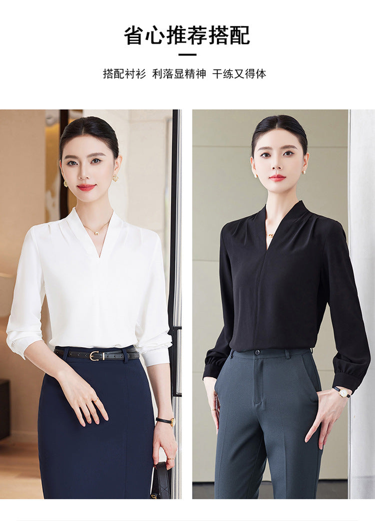 Professional Suit Pants for Women, Autumn Jewelry Store Front Desk Reception Work Uniform, Medical Beauty Club, Beauty Salon Secretary Workwear