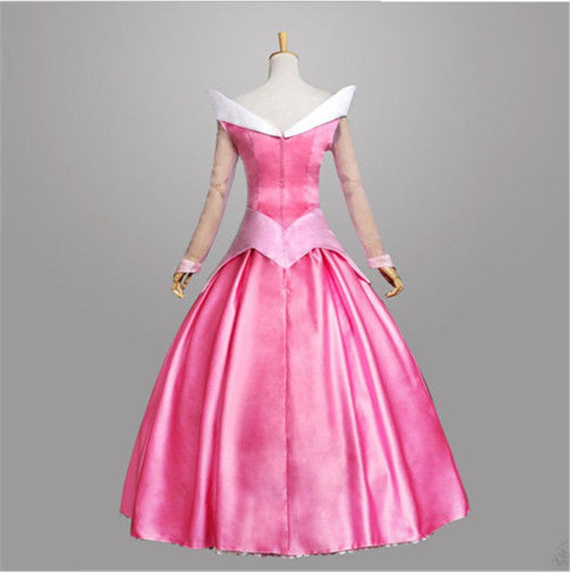Halloween Adult Fairy Tale Cinderella Cinderella Long Dress Sleeping Beauty Le Pei Long Hair Princess Dress Stage Performance Costume