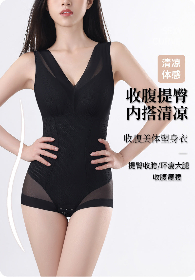 "Patented Products" Body Shaping Jumbo with Chest Pad Belly Tight Waist Beauty Women's Underwear Shaping Thin Hip-lifting