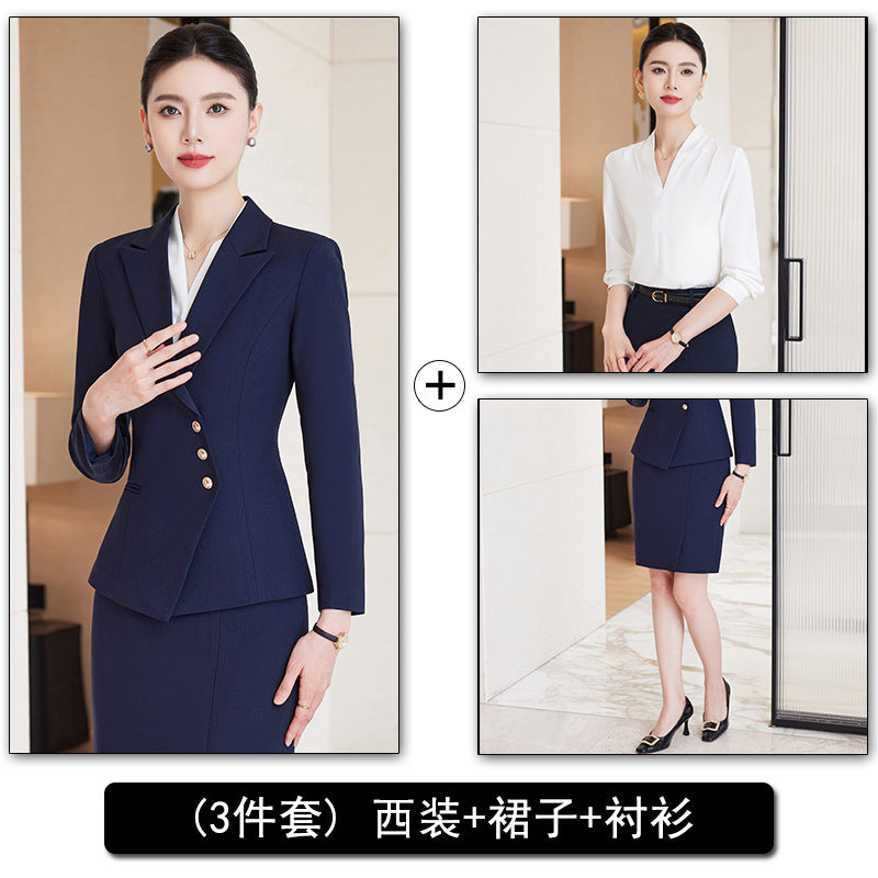 Professional Suit Pants for Women, Autumn Jewelry Store Front Desk Reception Work Uniform, Medical Beauty Club, Beauty Salon Secretary Workwear