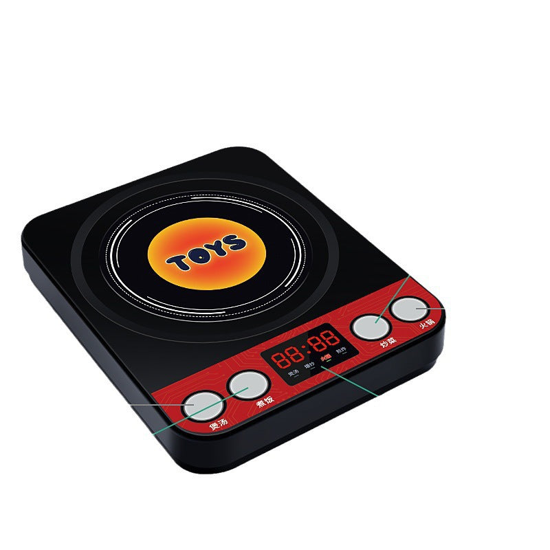 Cross-border simulation kitchenette cooking kitchenware suit fruit cutting music girls play house toys induction cooker cooking