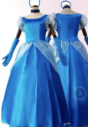 Halloween Adult Fairy Tale Cinderella Cinderella Long Dress Sleeping Beauty Le Pei Long Hair Princess Dress Stage Performance Costume