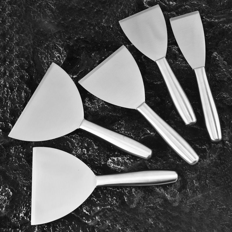 in stock Kitchen Japanese Cuisine Shovel Fried Steak Steak Grilled Shovel Stainless Steel Hollow Handle Pot Shovel Fried Teppanyaki Shovel